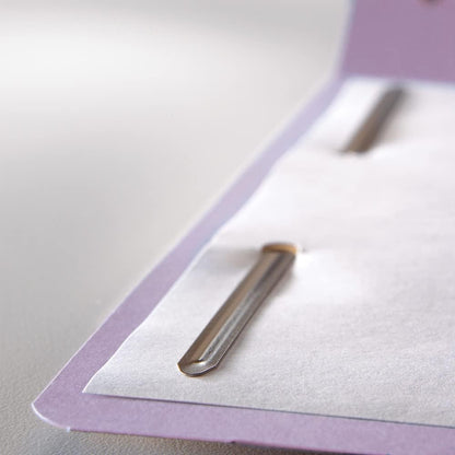 Smead Fastener File Folders, Reinforced 1/3-Cut Tabs, 2 Fasteners, Letter Size, Blue, 50 per Box (12040)