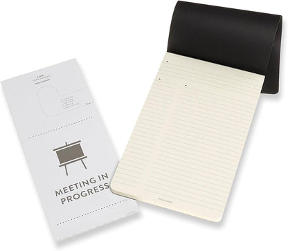 Moleskine PRO Pad, Soft Cover, Large (5" x 8.25") Ruled/Lined, Black, 96 Pages