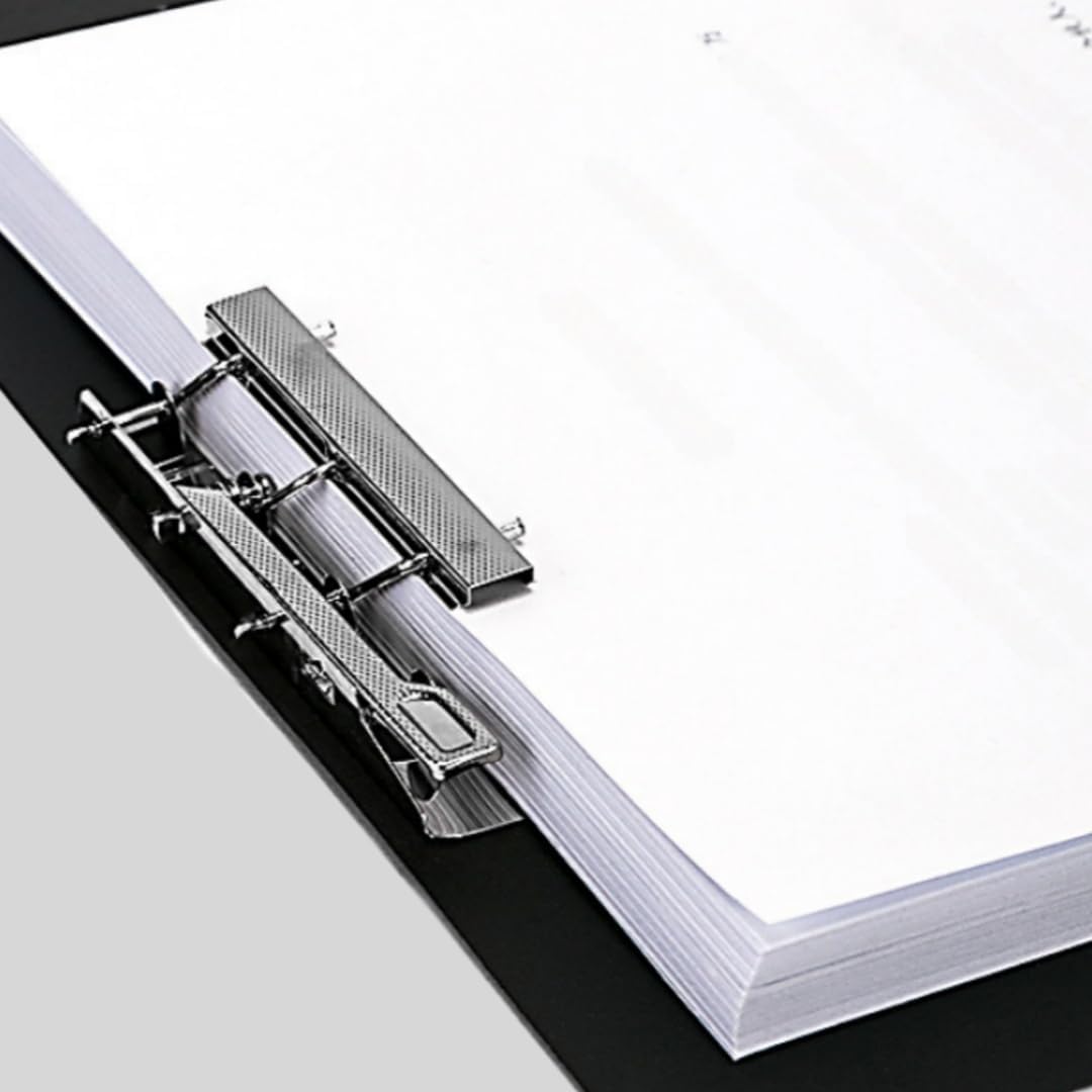 4 Pack A4 Double Strong Clips File Folder Report Cover, Punchless Binder, Clamp Binder Without Rings Office Project Folder,Documents File Folder, for Letter Size or A4 Size, 200 Sheet Capacity