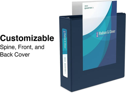 Staples Heavy-Duty 2-Inch D-Ring View Binder, Reinforced Spine, Holds Up to 450 Sheets, Gray, for Office & School
