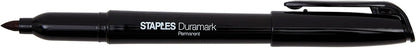 STAPLES Permanent Markers, Fine Tip, Black, 12 Pack – Duramark Everyday Markers for Writing, Labeling & Office Use