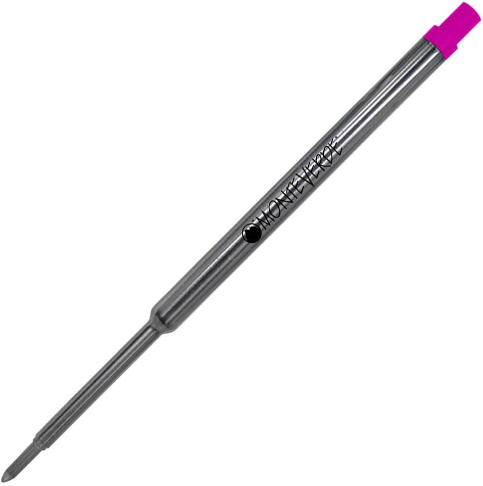 Monteverde USA Soft Ballpoint Refills to Fit Waterman Ballpoint Pens, Medium Point, Blue, 2-Pack, Smooth Writing for Creative and Professional Use