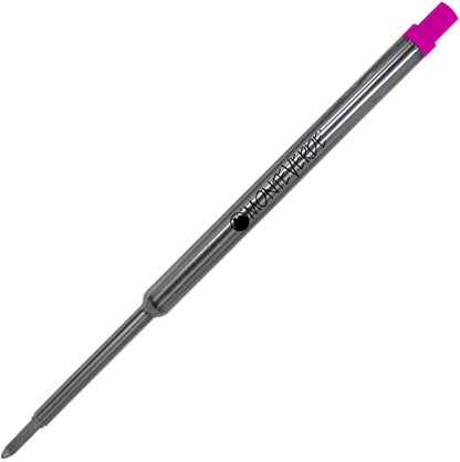 Monteverde USA Soft Ballpoint Refills to Fit Waterman Ballpoint Pens, Medium Point, Blue, 2-Pack, Smooth Writing for Creative and Professional Use