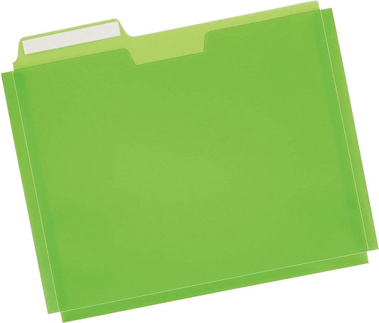 Staples Poly File Pockets, Letter Size, Durable Poly Construction for Secure Document Storage – Assorted Colors, 5/Pack