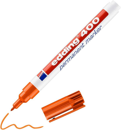 edding 400 Permanent Marker - Violet - 1 Pen - fine Round tip 1 mm - Waterproof, Quick-Drying, Smear-Proof pens - for Cardboard, Plastic, Wood, Metal, Glass and Fabric