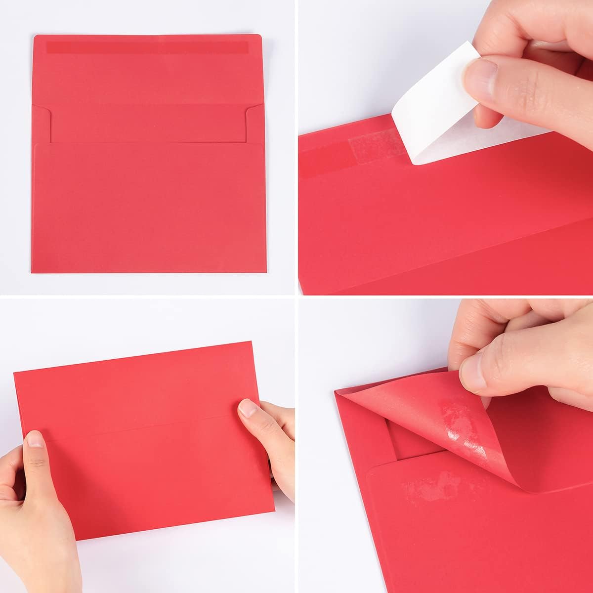 100 Pack Colorful #10 Business Envelopes Self Seal Standard Envelopes for Office Checks, Business, Letter Mailing Invoices, 4.13 x 9.49 Inches (Brown)