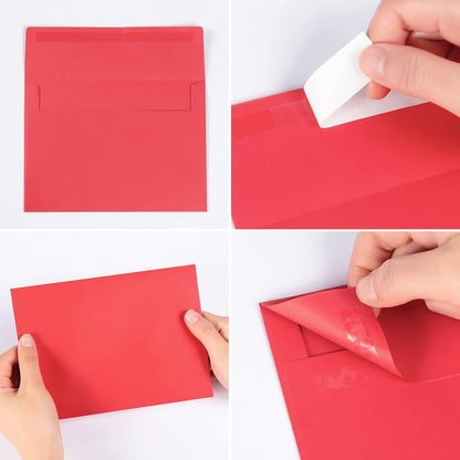 100 Pack Colorful #10 Business Envelopes Self Seal Standard Envelopes for Office Checks, Business, Letter Mailing Invoices, 4.13 x 9.49 Inches (Brown)