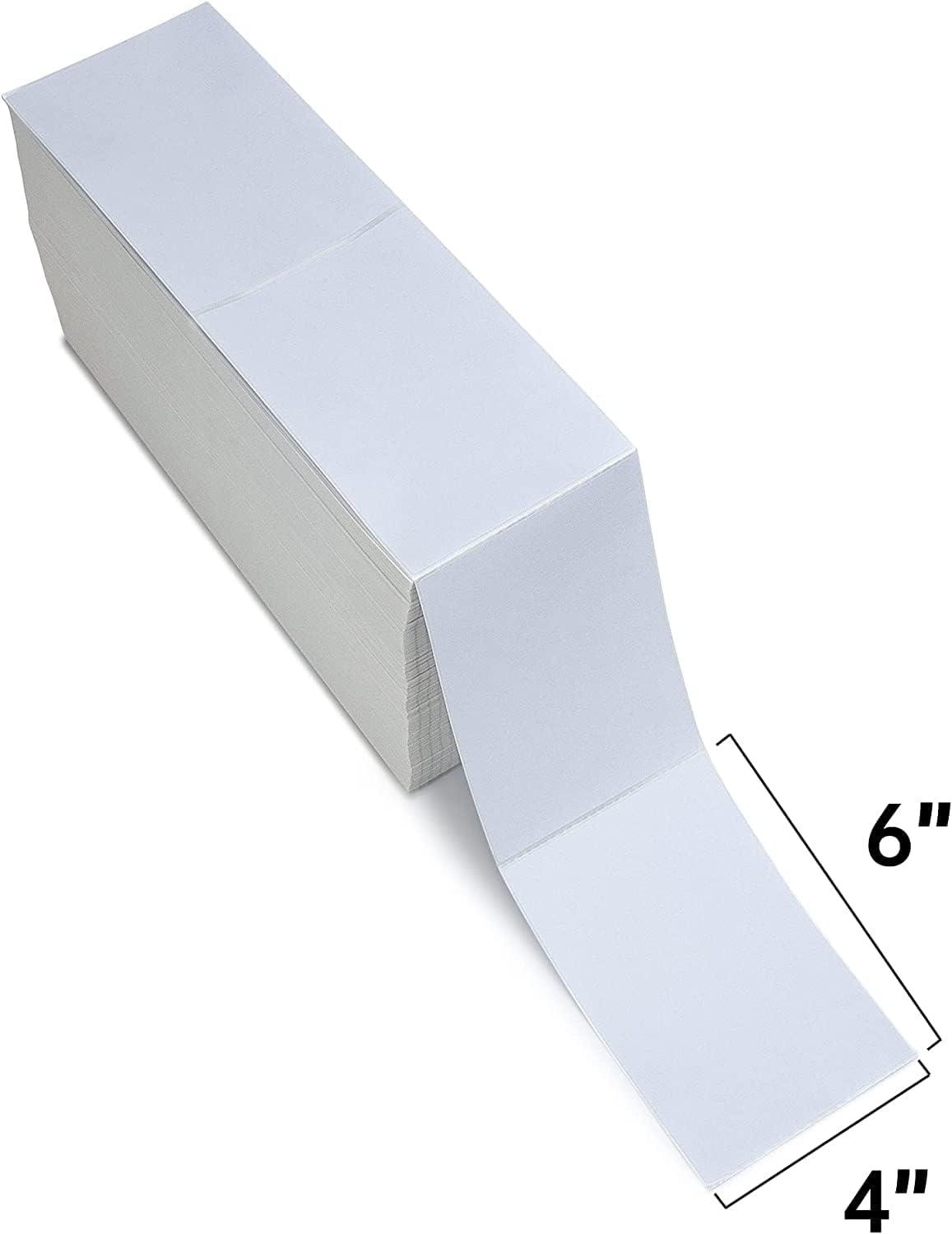 L LIKED 200 4x6 Thermal Labels Fanfold, Direct Thermal Shipping Labels - Perforated and Strong Adhesive