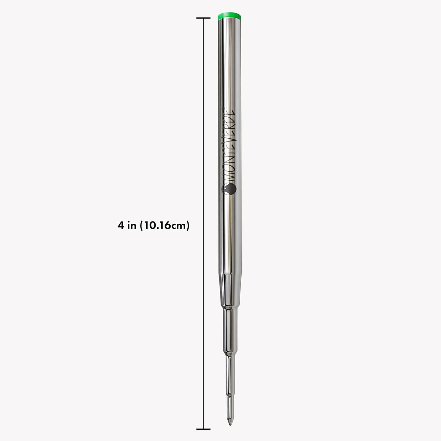 Monteverde USA Capless Ceramic Gel Refills to Fit Montblanc Ballpoint Pens, Fine Point Black Ink, Converts to Capless Rollerball, 2-Pack (M132BK)