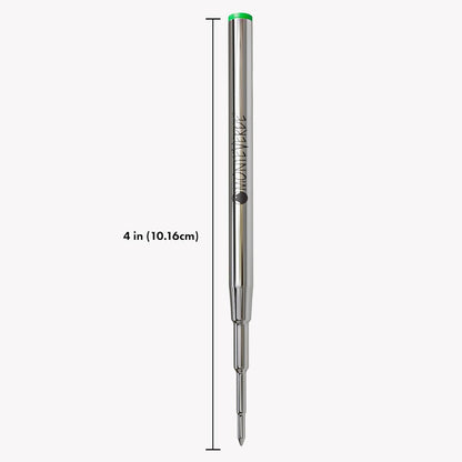 Monteverde USA Capless Ceramic Gel Refills to Fit Montblanc Ballpoint Pens, Fine Point Black Ink, Converts to Capless Rollerball, 2-Pack (M132BK)