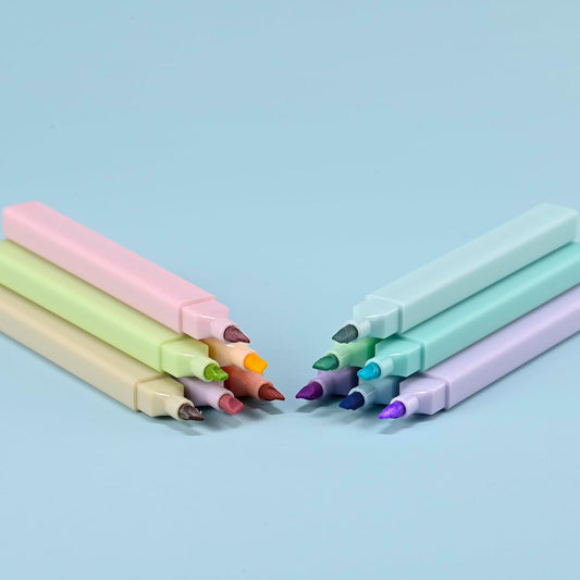 konket- Aesthetic Bible Highlighters No Bleed, Cute Pastel Highlighters, 12 pcs Chisel Tip