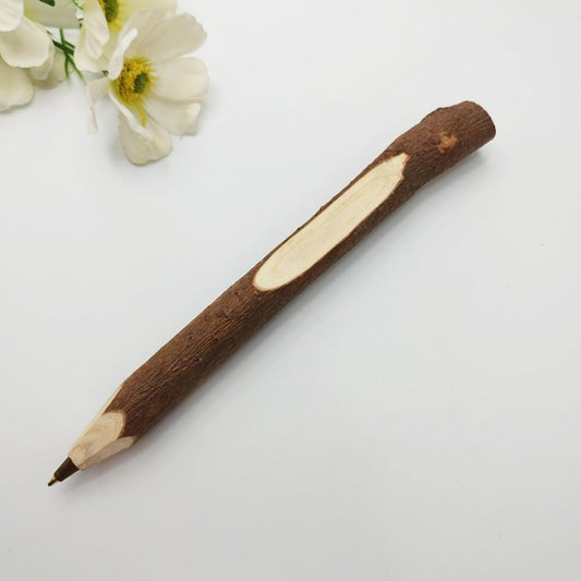 SKKSTATIONERY 12 Pcs Natural Wooden Pencils Wood Tree Branch, 5" Long Twig Hand Made Pencils for School Party Supplies Novelty Gifts