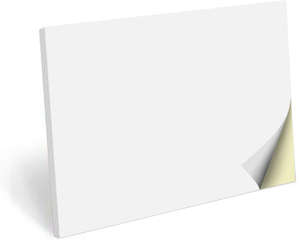 321Done 2-Part Blank Carbonless Notepad, 3.4x5.5 Portrait, Made in USA, Pocket Size Carbon Copy Memo Scratch Pad, Sketchbook, Cute Generic Small Business Order Book (50 Sets) White/Yellow