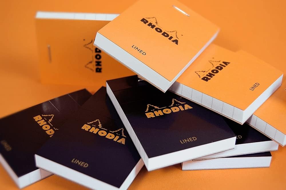Rhodia 80 Sheet Graph Notepads, 4 by 6", Black