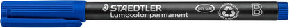 STAEDTLER Lumocolor Permanent Pen 317 Medium 1.0mm Line - Assorted Colours (Pack of 8) (317 WP8 ST), pack of 8