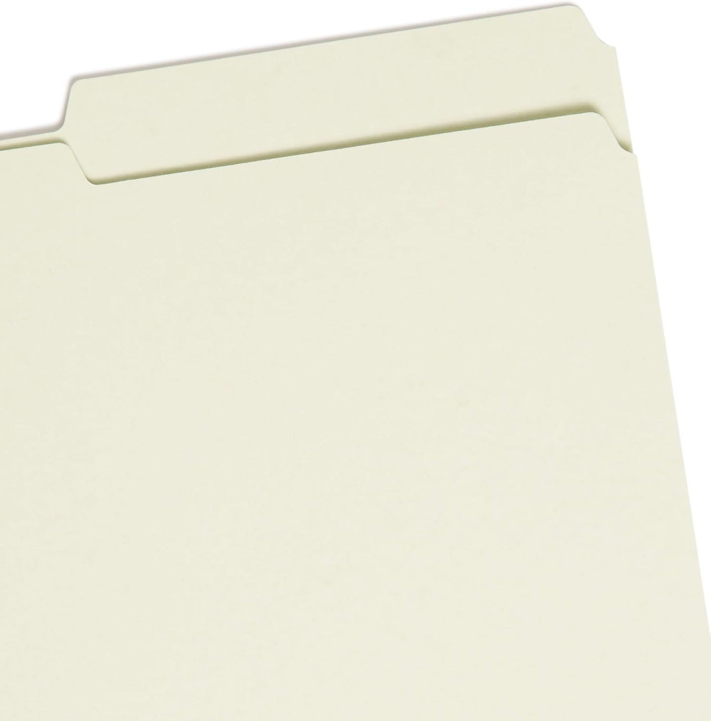 Smead Pressboard Fastener File Folder with SafeSHIELD Fasteners, 2 Fasteners, 2/5-Cut Tab Right Position, Guide Height, 2" Expansion, Legal Size, Gray/Green, 25 per Box (19920)