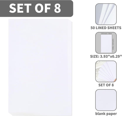 QiCheng Note Pads Memo Pads Small Notepad 50 Sheets 4X6 note pad Scratch Pads for Writing Blank Scratch Pads (12)