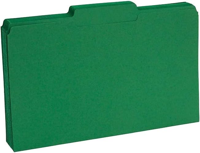 Staples Recycled File Folders, Legal Size, 1/3‑Cut Tabs, Manila, 30% Recycled Paper Stock, 100/Box