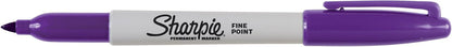 Sharpie Permanent Markers | Fine Point for Bold Details | BlackBlueRed and Green Ink Colours | 4 Marker Pens