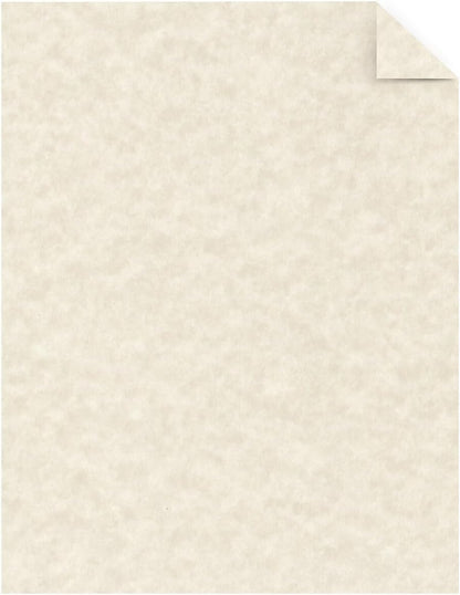 Astrobrights Specialty Parchment Cardstock, 8.5" x 11", 65 lb/176 gsm, Natural (Ivory), 100 Sheets (27427-01)