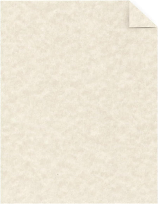 Astrobrights Specialty Parchment Cardstock, 8.5" x 11", 65 lb/176 gsm, Natural (Ivory), 100 Sheets (27427-01)