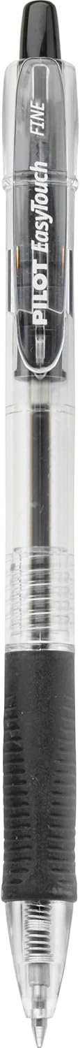 PILOT EasyTouch Refillable & Retractable Ballpoint Pens, Fine Point, Black Ink, 12-Pack (32210)