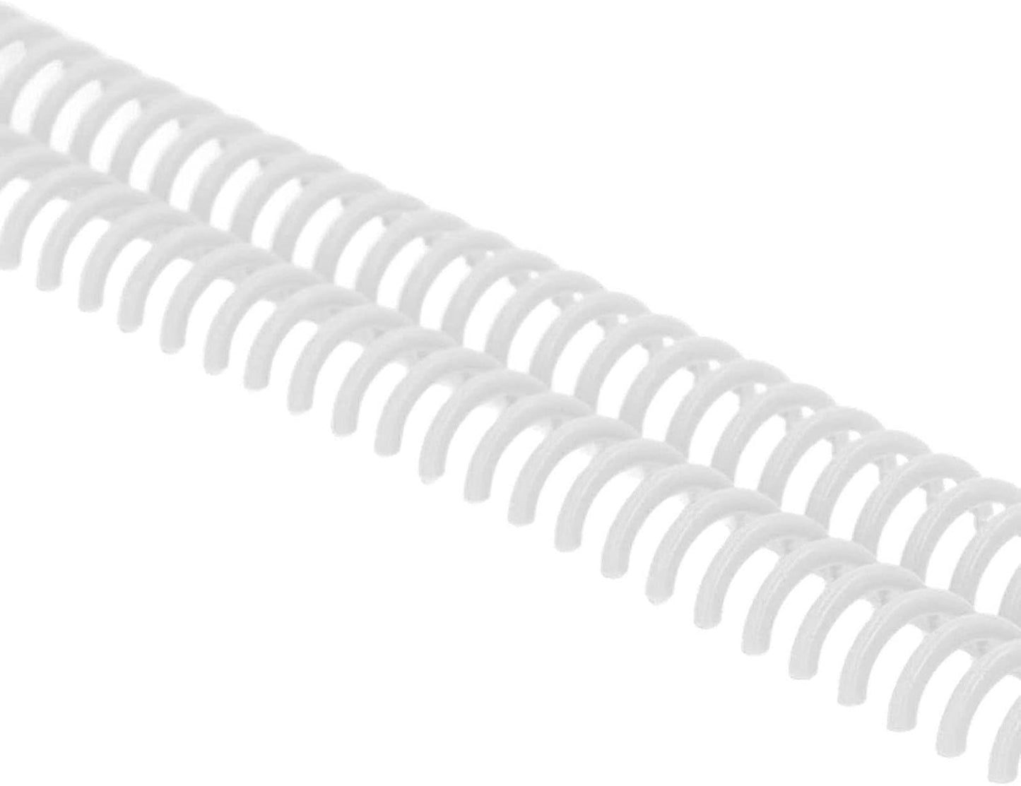 10 Pcs 15mm/0.59 in Binding Coils 32 Loop Spine for Books, Plastic Binding Rings for Manual Binding Machine, Wire Coils for Report Covers, Documents, Presentations, DIY Projects(Black)