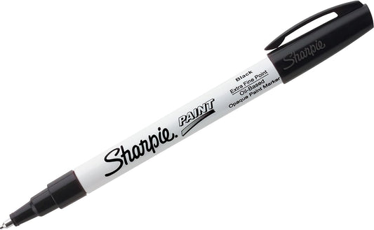 Sharpie Paint Oil-Based Marker, Extra Fine Tip, Black Ink (1874990)