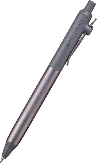 三菱鉛筆 uniball ZENTO Flow Model Rollerball Pen, Anodized Aluminum Grip, Fine 0.5mm, Water-Based Black Ink, Ultra-Smooth with Reduced Friction, Jade, UBNZF05.7