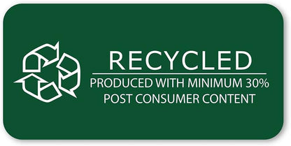Roaring Spring Recycled Index Cards 3"x5", 100 Count, Smooth 100# White Recycled Index Paper, Ruled on Front, Blank on Back (Pack of 1)
