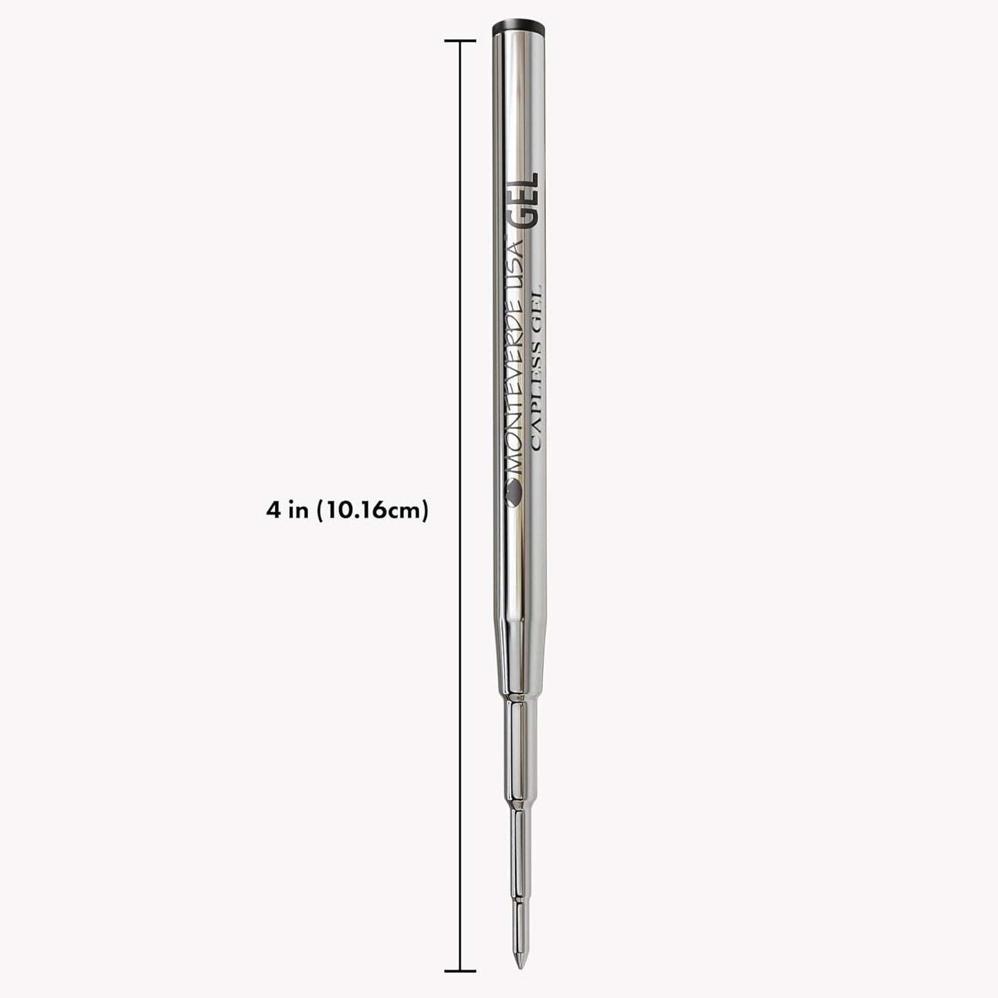 Monteverde USA Capless Gel Refills to Fit Montblanc Ballpoint Pens, Medium Point, Black Ink, 2-Pack – Professional and Reliable Writing Solution