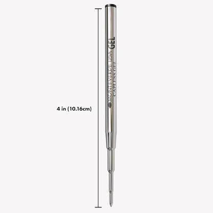 Monteverde USA Capless Gel Refills to Fit Montblanc Ballpoint Pens, Medium Point, Black Ink, 2-Pack – Professional and Reliable Writing Solution
