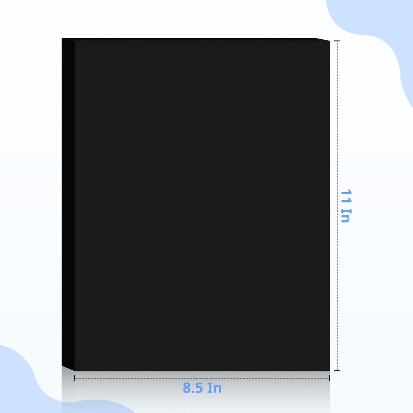 160 Sheets White Cardstock 8.5 x 11 Heavyweight Weight 200gsm Card Stock Paper for Printing, Crafts, Invitations | Smooth Printer Cardstock Paper | Bulk Construction Paper DIY & Professional Use