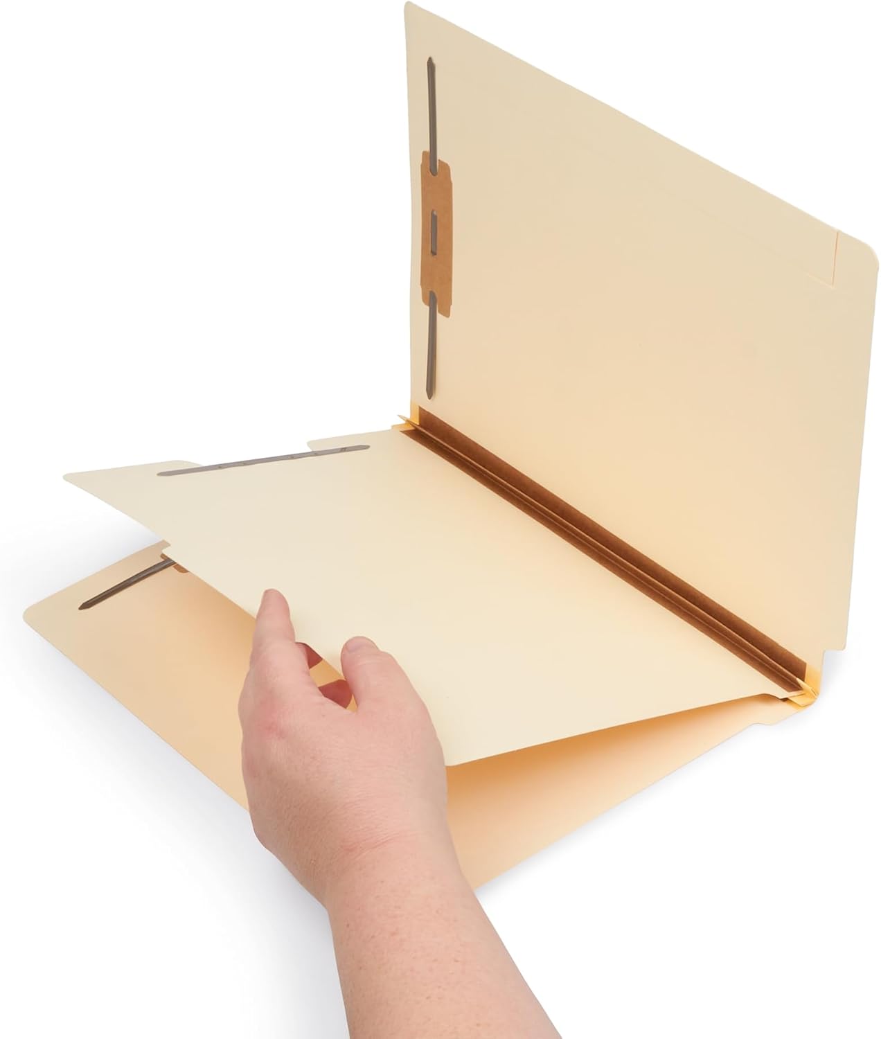 Blue Summit Manila Classification Folder, 1 Divider Classification Folder and 4 Fasteners, Letter Size, Manila – 50 Folders