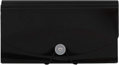 JAM Paper Accordion Folders - 13 Pocket Plastic Expanding File - Legal Size - 10 x 15 - Red - Sold Individually