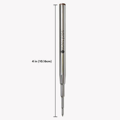 Monteverde USA Capless Ceramic Gel Refills to Fit Montblanc Ballpoint Pens, Fine Point Black Ink, Converts to Capless Rollerball, 2-Pack (M132BK)