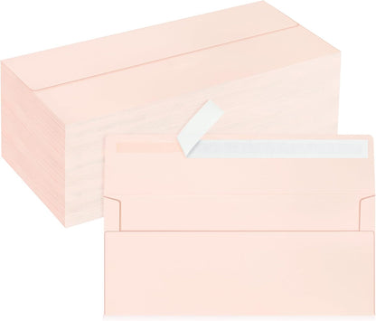 50 Pack #10 Business Envelopes, Sage Green Standard Envelopes Self Seal, Letter Size Mailing Envelopes for Checks Letters Invoices Statements Birthday Graduation Wedding, 4 1/8 x 9 1/2 Inch