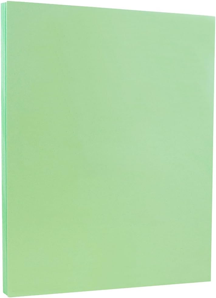 JAM PAPER Vellum Bristol 65lb Cardstock - 8.5 x 11 Coverstock - 147 gsm - Cream - 50 Sheets/Pack