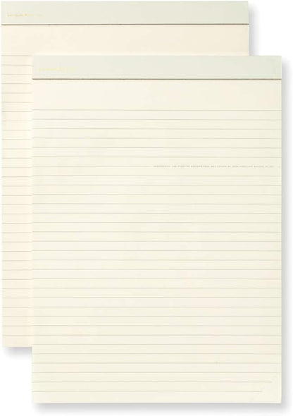 Kate Spade New York Notepad Folio Refill Set of 2, Letter Size Pads with 50 Lined Sheets Each, Cream