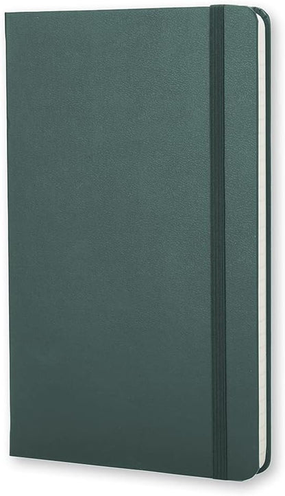 Moleskine Classic Notebook, Hard Cover, Ruled/Lined, Large (5" x 8.25"), Forest Green, 240 Pages