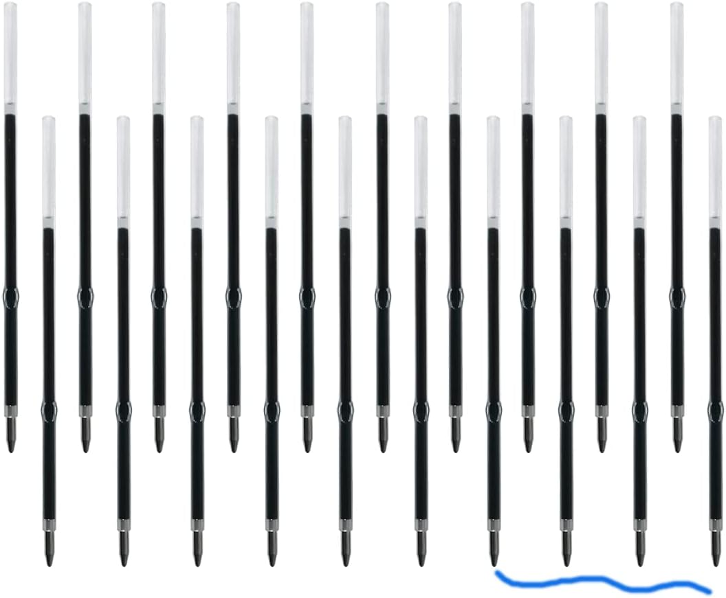 Oddmoal Ballpoint Pen with Stylus Tip, Soft Touch Click Metal Pen, 1.0mm Medium Point, Black Ink, 12 Count(Black)