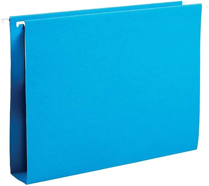 Staples Hanging File Folders, Letter Size, 2" Expansion, 1/5‑Cut Tabs, Standard Green – Durable Everyday Filing, 25‑Pack