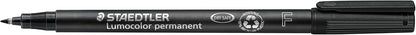 Staedtler 318-WP4 Lumocolor Permanent Universal Pens, Fine Point, 0.6mm, Assorted, 4 per Set