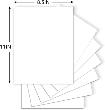 25Sheets Black Cardstock Paper, 8.5 x 11 Card stock for Cricut…