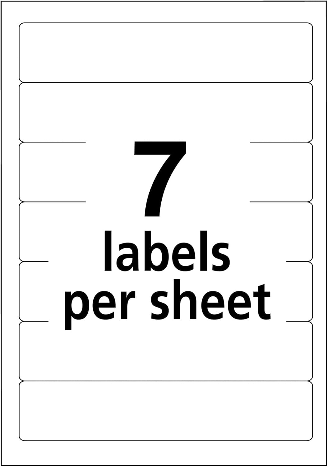 Avery File Folder Labels on 4" x 6" Sheets, Easy Peel, White, Print & Handwrite, 2/3" x 3-7/16", 252 Labels (5202)