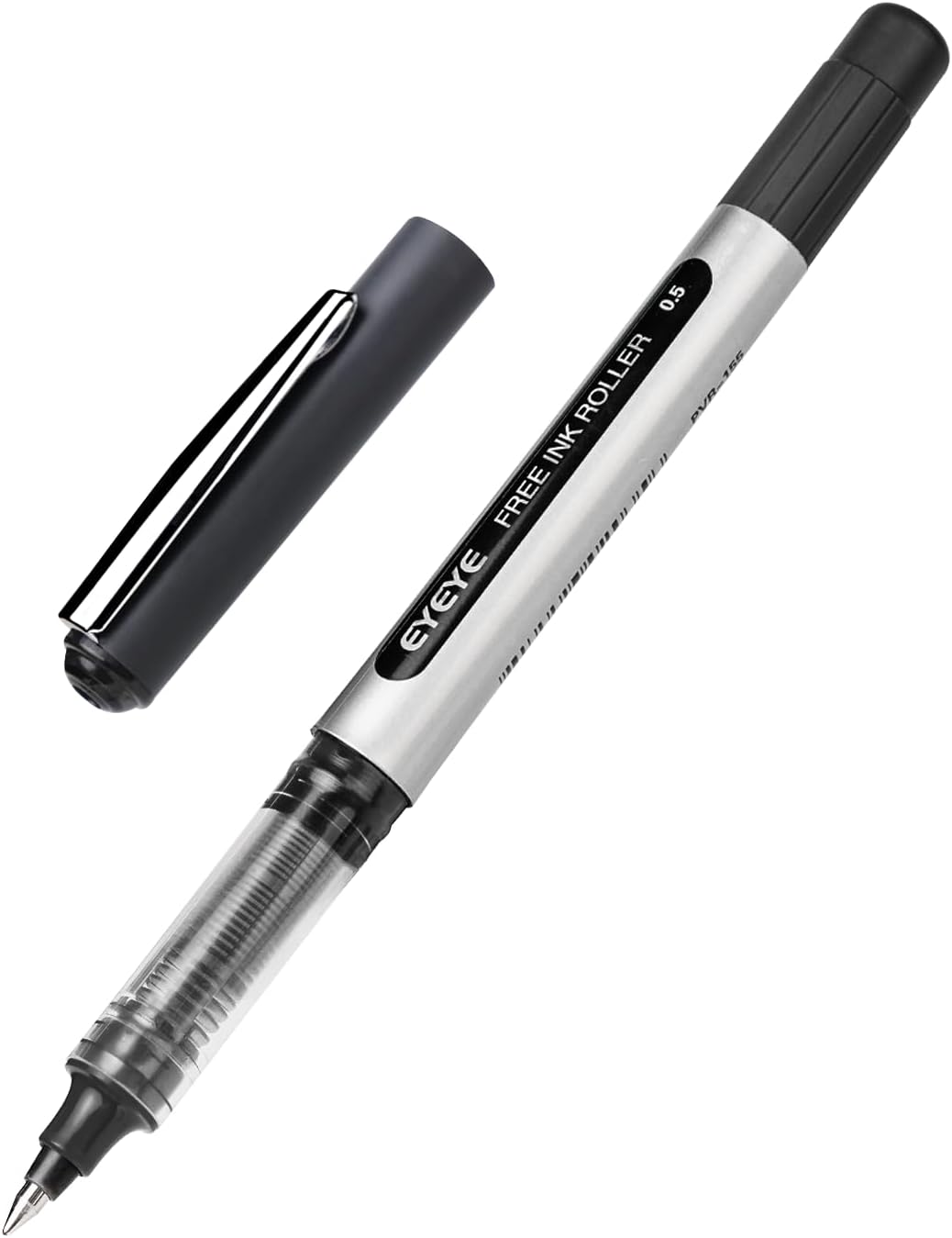 EYEYE 25 Pack 0.5mm Blue Rollerball Pens Extra Fine Point Quick Dry, Liquid Ink Pens Fine Point Smooth Writing Pen for Journaling, Note Taking, Office, School Supplies