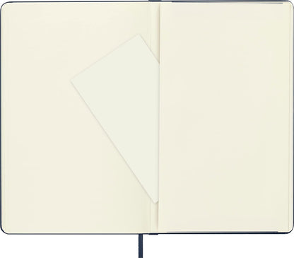 Moleskine Classic Notebook, Hard Cover, Large (5" x 8.25") Plain/Blank, Sapphire Blue, 240 Pages