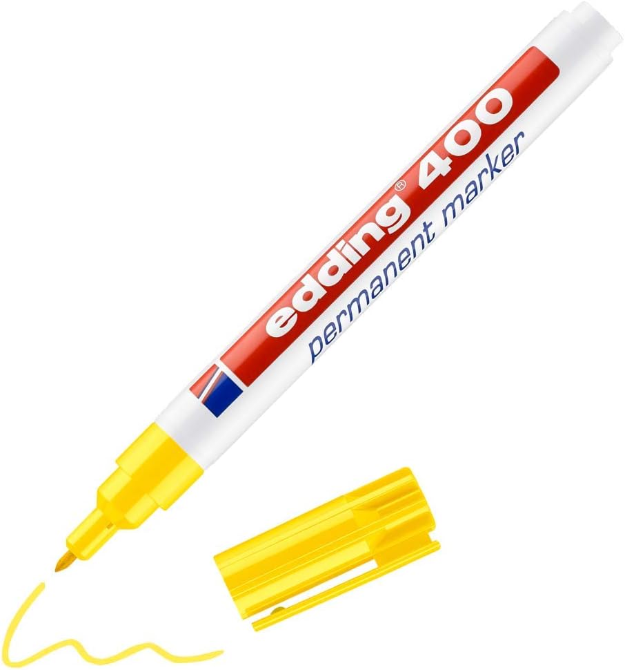 edding 400 Permanent Marker - Violet - 1 Pen - fine Round tip 1 mm - Waterproof, Quick-Drying, Smear-Proof pens - for Cardboard, Plastic, Wood, Metal, Glass and Fabric
