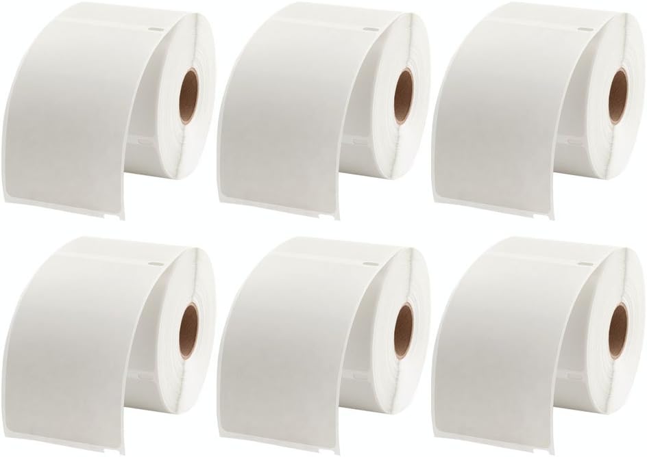 MFLABEL 4x6 Thermal Shipping Labels - 2 Rolls of 250, Perforated & Smudge-Proof Direct Thermal Labels Compatible with Rollo, Zebra, for Amazon UPS FedEx Shopify