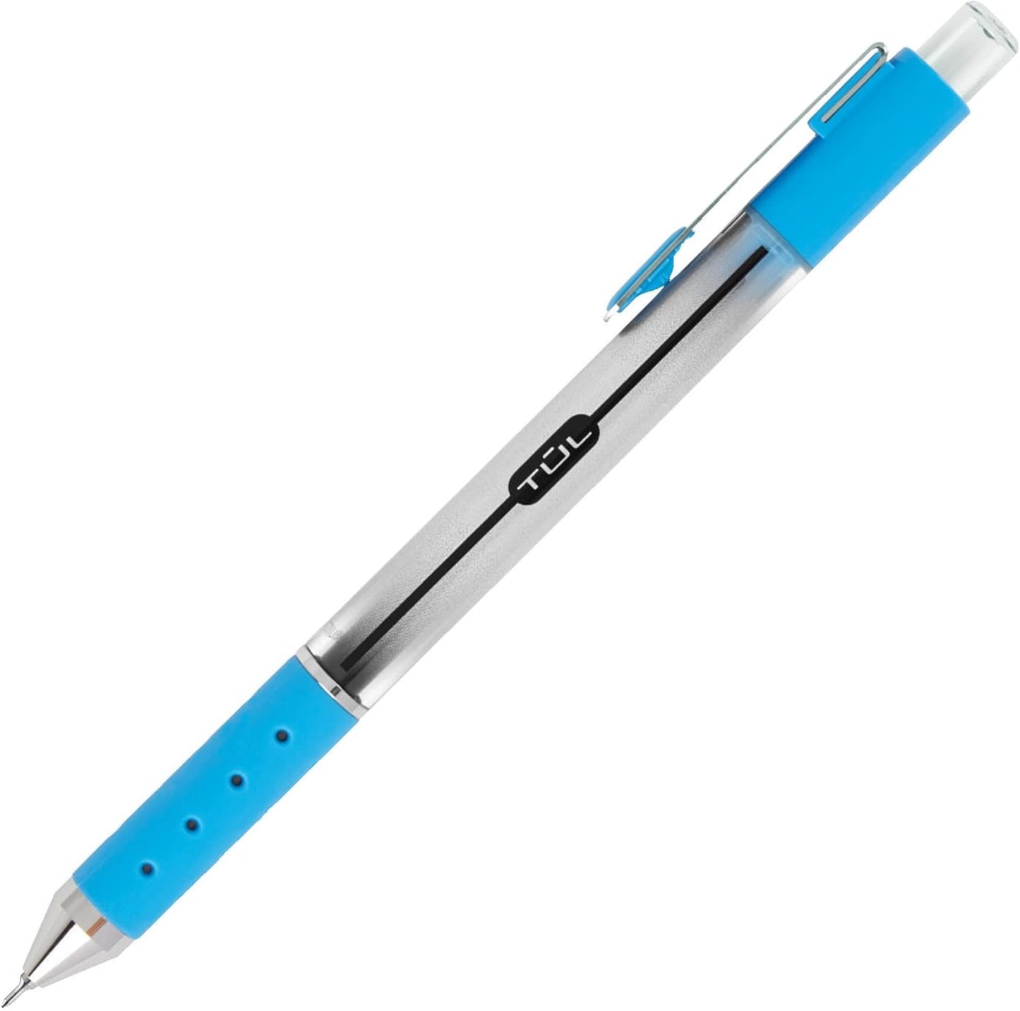 TUL Retractable Gel Pens, Bullet Point, 0.5 mm, Gray Barrel, Assorted Bright Ink Colors, Pack Of 8